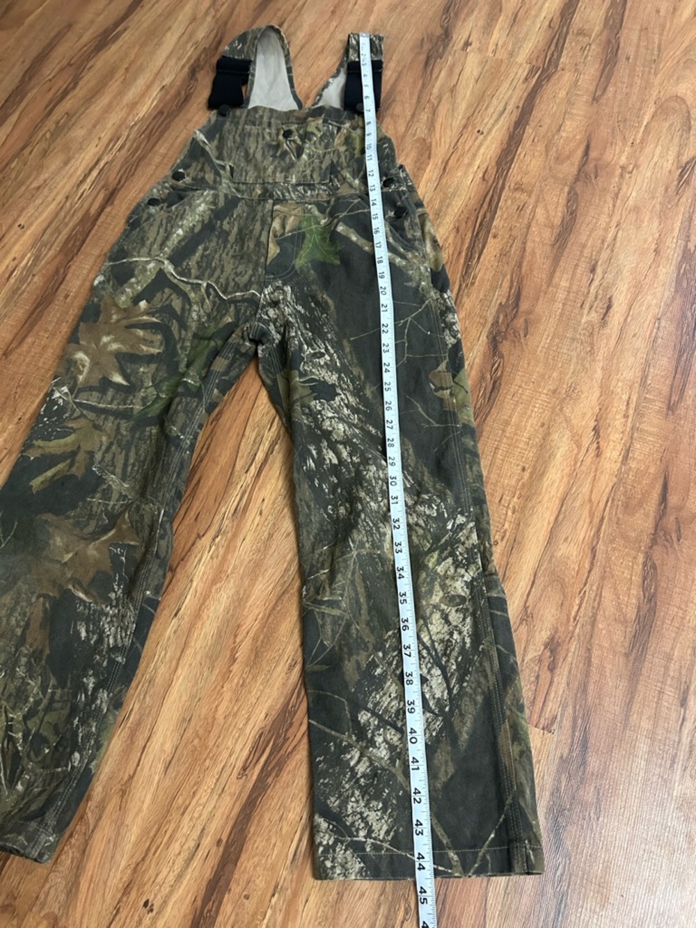 Vintage Field Staff Mossy Oak Camo Overalls Kids Size M - Picture 7 of 8